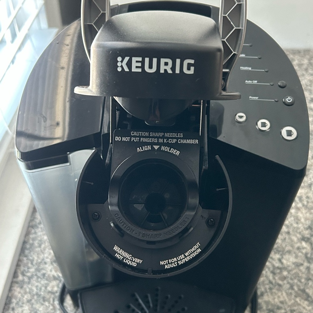 Keurig Classic Black Coffee Brewer with Blue Accents